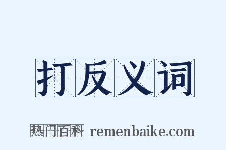 打反义词是什么意思的图片